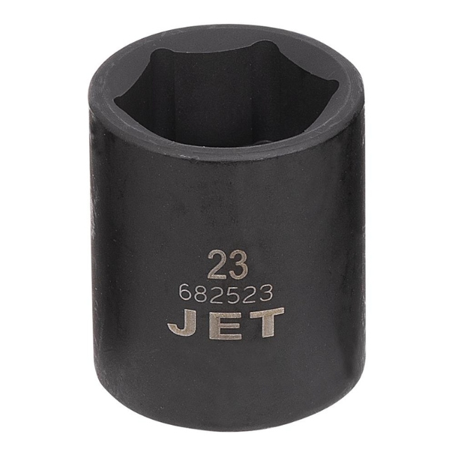 Jet 682523 1/2" Drive x 23mm 6 Point Regular Impact Socket