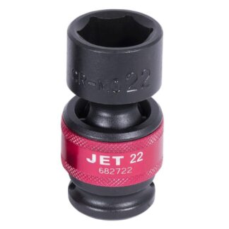 Jet 682722 1/2" Drive x 22mm 6 Point Universal Impact Socket