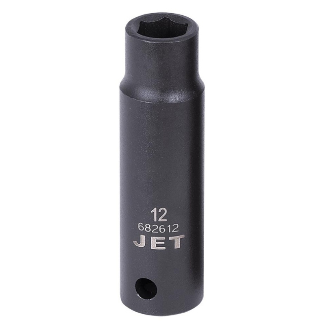 Jet 682612 1/2" Drive x 12mm 6 Point Deep Impact Socket