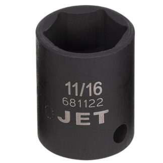 Jet 681122 3/8" Drive x 11/16" 6 Point Regular Impact Socket