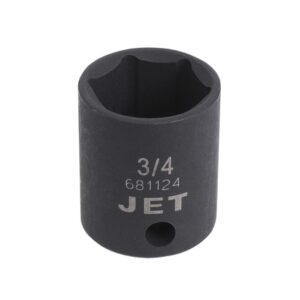 Jet 681124 3/8" Drive x 3/4" 6 Point Regular Impact Socket