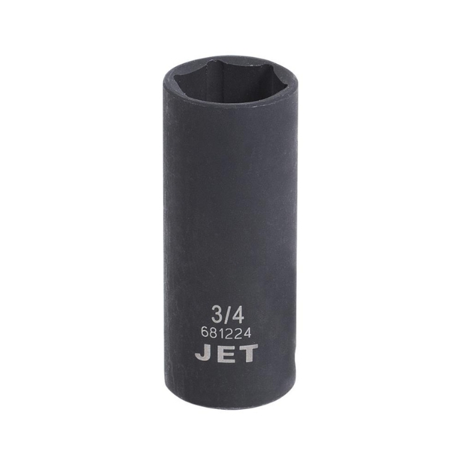 Jet 681224 3/8" Drive x 3/4" 6 Point Deep Impact Socket