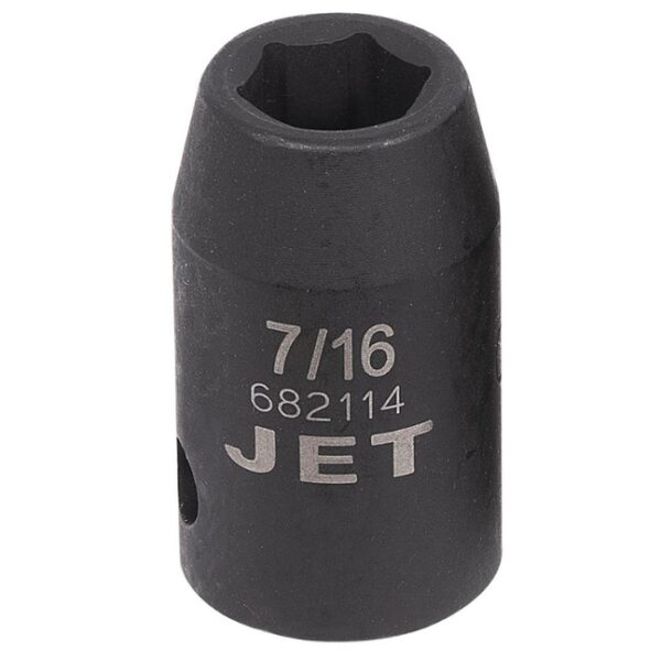 Jet 682114 1/2" Drive x 7/16" 6 Point Regular Impact Socket