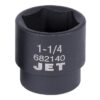 Jet 682140 1/2" Drive x 1-1/4" 6 Point Regular Impact Socket Jet 682140 1/2" Drive x 1-1/4" 6 Point Regular Impact Socket