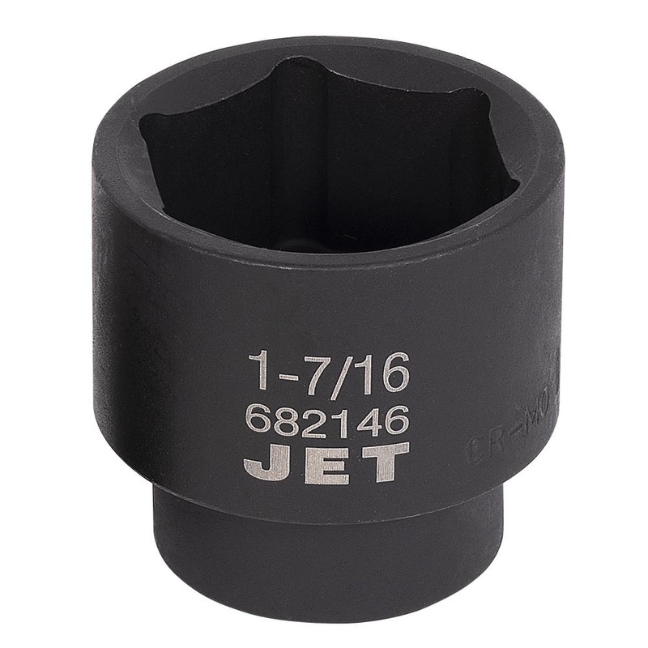 Jet 682146 1/2" Drive x 1-7/16" 6 Point Regular Impact Socket