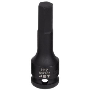 Jet 687267 1/2" Drive x 12mm Impact Hex Bit Socket