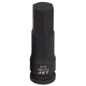 Jet 687274 1/2" Drive x 19mm Impact Hex Bit Socket