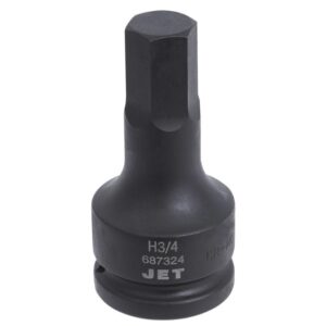 Jet 687324 3/4" Drive x 3/4" Impact Hex Bit Socket