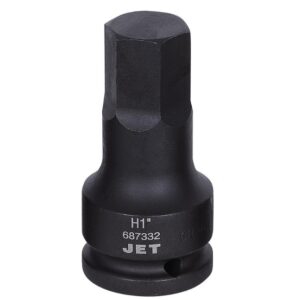 Jet 687332 3/4" Drive x 1" Impact Hex Bit Socket