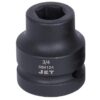 Jet 684124 1" Drive x 3/4" 6 Point Regular Impact Socket
