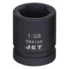 Jet 684144 1 Drive x 1-38 6 Point Regular Impact Socket Jet 684144 1" Drive x 1-3/8" 6 Point Regular Impact Socket