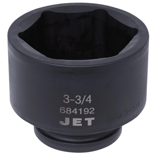 Jet 684192 1" Drive x 3-3/4" 6 Point Regular Impact Socket
