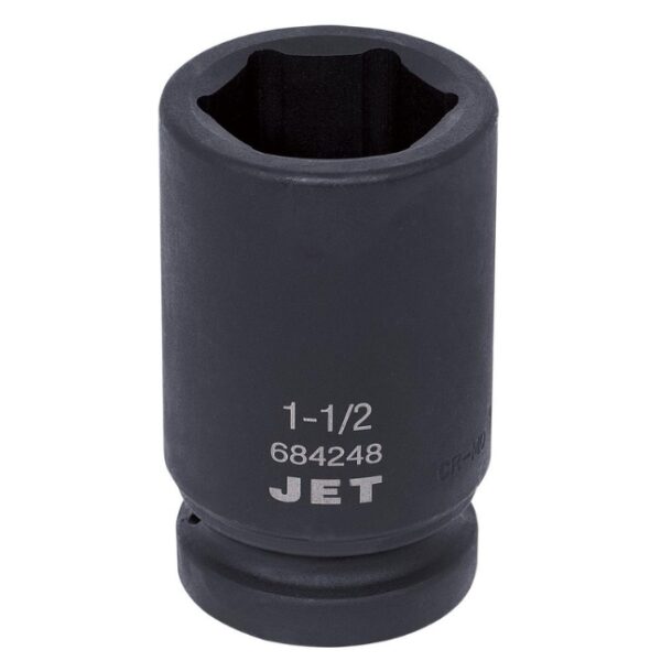 Jet 684248 1 Drive x 1-12 6 Point Deep Impact Socket Jet 684248 1" Drive x 1-1/2" 6 Point Deep Impact Socket