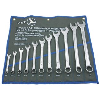 Jet 700115 CWS-11S SAE Raised Panel Combination Wrench Set 11-Piece