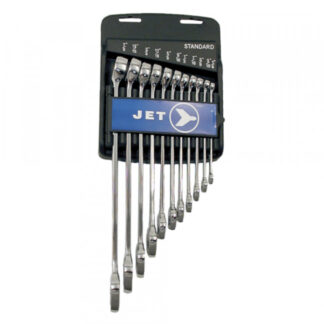 Jet 700132 LCWS-11S 11-Piece Long SAE Polished Combination Wrench Set