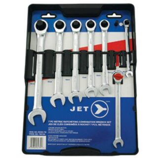Jet 700164 7 PC Metric Ratcheting Combination Wrench Set