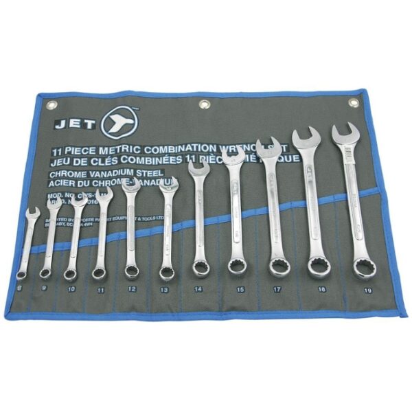 Jet 700167 CWS-22M 11-Piece Metric Raised Panel Combination Wrench Set (1) Jet 700167 CWS-22M 11-Piece Metric Raised Panel Combination Wrench Set