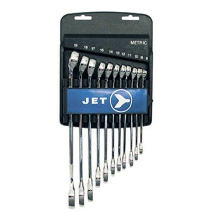 Jet 700182 11 PC Metric Fully Polished Combination Wrench Set