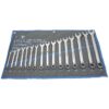 Jet 700185 LCWS-16M Long Metric Fully Polished Combination Wrench Set 16-Piece