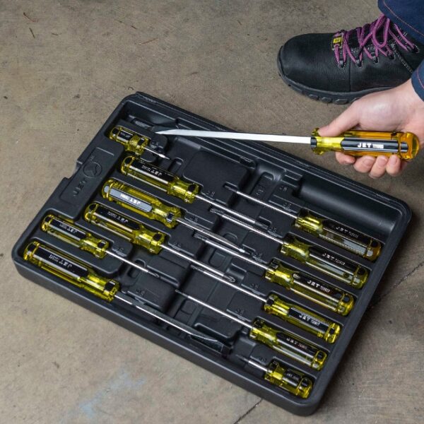 Jet 720574 JHMSS-13 Jumbo Handle Mechanic’s Screwdriver Set 13-Piece