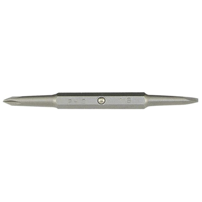 Jet 720592 1/8" Slot x PH0 Phillips Double-Ended Replacement Driver Bit