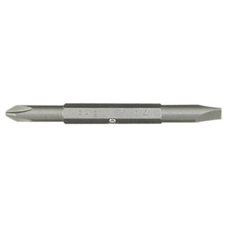 Jet 720594 1/4" Slotted x PH2 Phillips Double-Ended Replacement Driver Bit