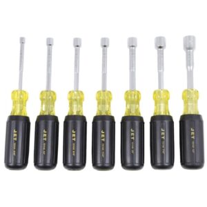 Jet 721101 JKND-7S SAE Cushion Grip Nutdriver Set 7-Piece