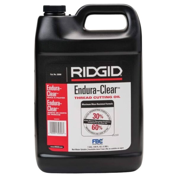 Ridgid 32808 Endura-Clear Thread Cutting Oil – 1 Gallon