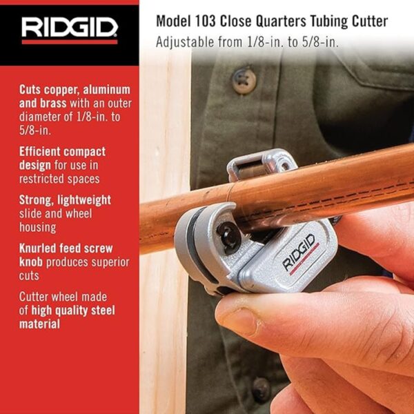 Ridgid 32975 Model 103 Close Quarters Tubing Cutter