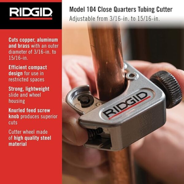 Ridgid 32985 Model 104 Close Quarters Tubing Cutter