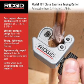 Ridgid 40617 Model 101 Close Quarters Tubing Cutter (1)