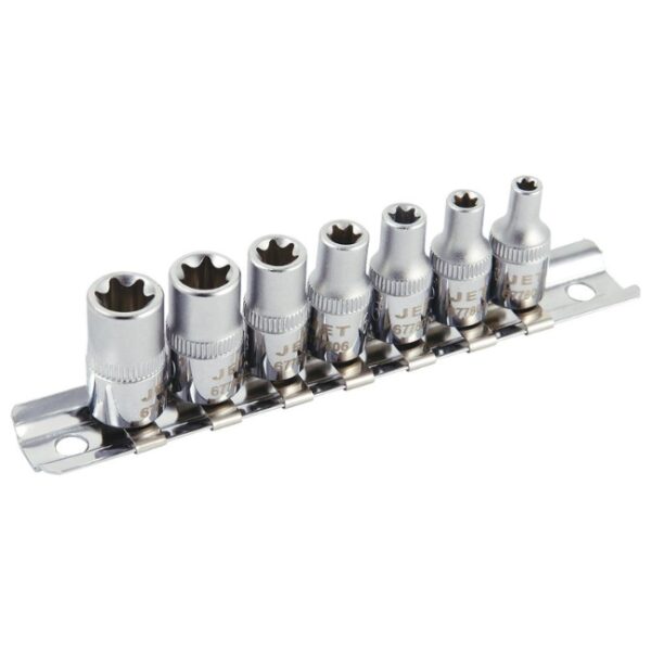 Jet 601111 SS1407TS 1/4" Drive External TORX Socket Set 7-Piece