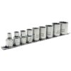 Jet 601227 SS3809-12 3/8" Drive 12-Point SAE Socket Set 9-Piece