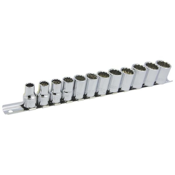 Jet 601234 SS3812M-12 3/8" Drive 12-Point Metric Socket Set 12-Piece