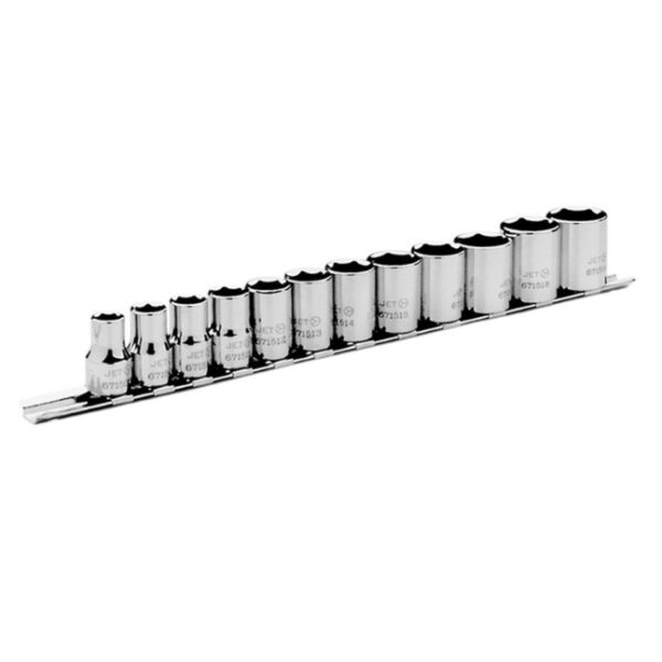 Jet 601224 SS3812M-6 3/8" Drive 6-Point Metric Socket Set 12-Piece