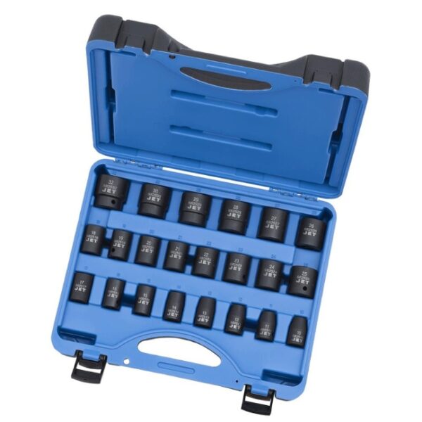 Jet 610338 PS2212M 1/2" Drive 6-Point Metric Impact Socket Set 22-Piece Jet 610338 PS2212M 1/2" Drive 6-Point Metric Impact Socket Set 22-Piece
