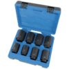 Jet 610315 PS812D 1/2" Drive SAE Deep Impact Socket Set 8-Piece