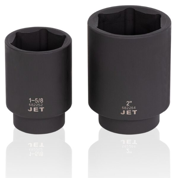 Jet 610315 PS812D 1/2" Drive SAE Deep Impact Socket Set 8-Piece