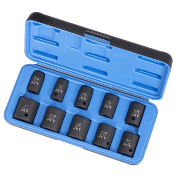 Jet 610302 PS1012 1/2" Drive 6 Point SAE Impact Socket Set 10-Piece Jet 610302 PS1012 1/2" Drive 6 Point SAE Impact Socket Set 10-Piece