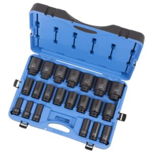 Jet 610410 PS2134D 3/4" Drive 6-Point SAE Deep Impact Socket Set 21-Piece