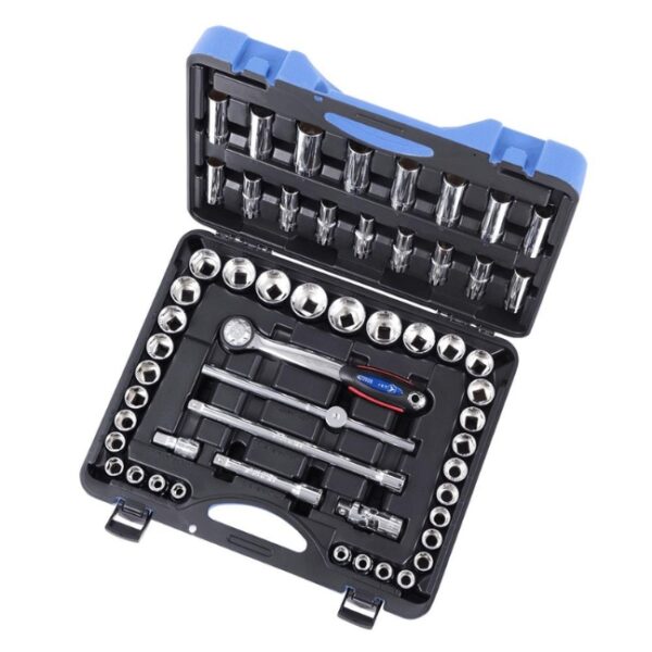 Jet 600341 SW1255C-6 1/2" Drive 6-Point SAE Metric Socket Wrench Set 55-Piece Jet 600341 SW1255C-6 1/2" Drive 6-Point SAE Metric Socket Wrench Set 55-Piece