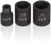 Jet 610201 PS838 3/8" Drive 6 Point SAE Impact Socket Set 8-Piece