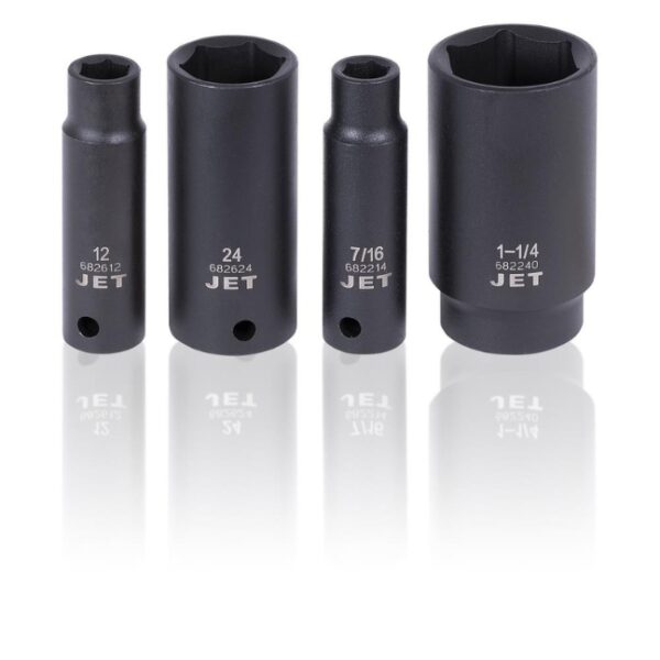 Jet 610327 PS2712DC 1/2" Drive SAE/Metric Deep Impact Socket Set 27-Piece