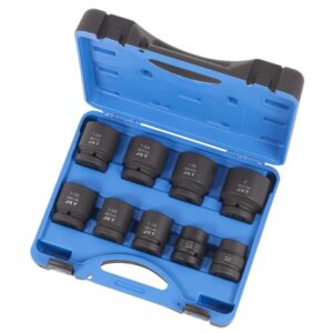 Jet 610501 PS901 1" Drive 6 Point SAE Impact Socket Set 9-Piece