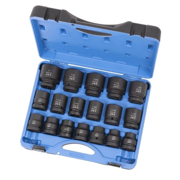 Jet 610509 PS1801 1" Drive 6 Point SAE Impact Socket Set 18-Piece Jet 610509 PS1801 1" Drive 6 Point SAE Impact Socket Set 18-Piece