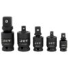 Jet 610902 PLUJ-5S Pin Free Locking Impact U-Joint Adaptor Set 5-Piece Jet 610902 PLUJ-5S Pin Free Locking Impact U-Joint Adaptor Set 5-Piece