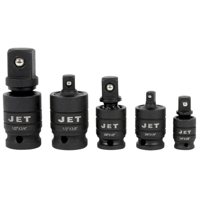 Jet 610902 PLUJ-5S Pin Free Locking Impact U-Joint Adaptor Set 5-Piece