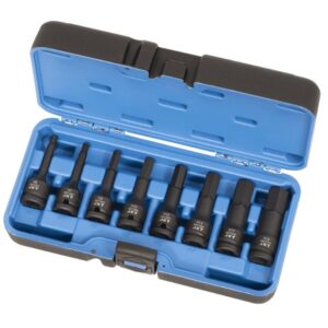 Jet 610333 PHB-1208M 1/2" Drive Metric Hex Bit Impact Socket Set 8-Piece