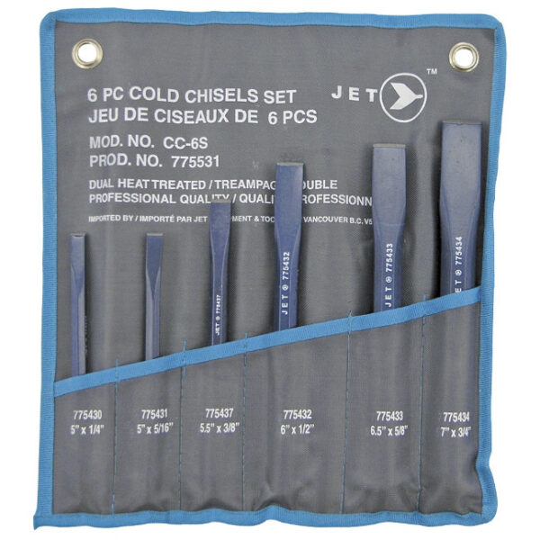 Jet 775531 CC-6S 6-Piece Cold Chisel Set Jet 775531 CC-6S 6-Piece Cold Chisel Set