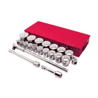 Jet 600503 21 PC 1" DR SAE Socket Wrench Set - 12 Point